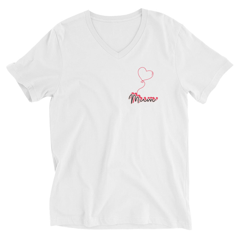Mum! Short Sleeve V-Neck T-Shirt