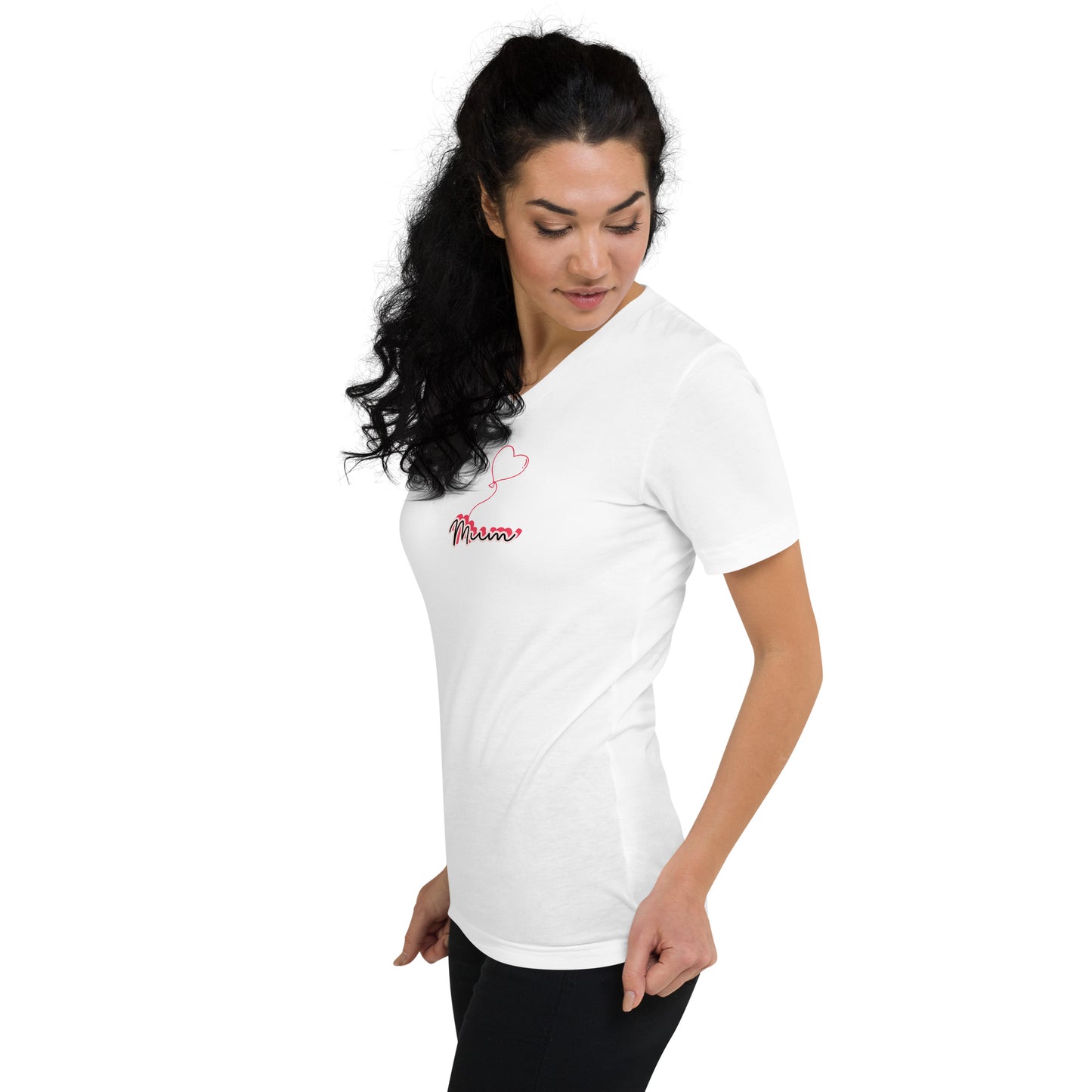 Mum! Short Sleeve V-Neck T-Shirt