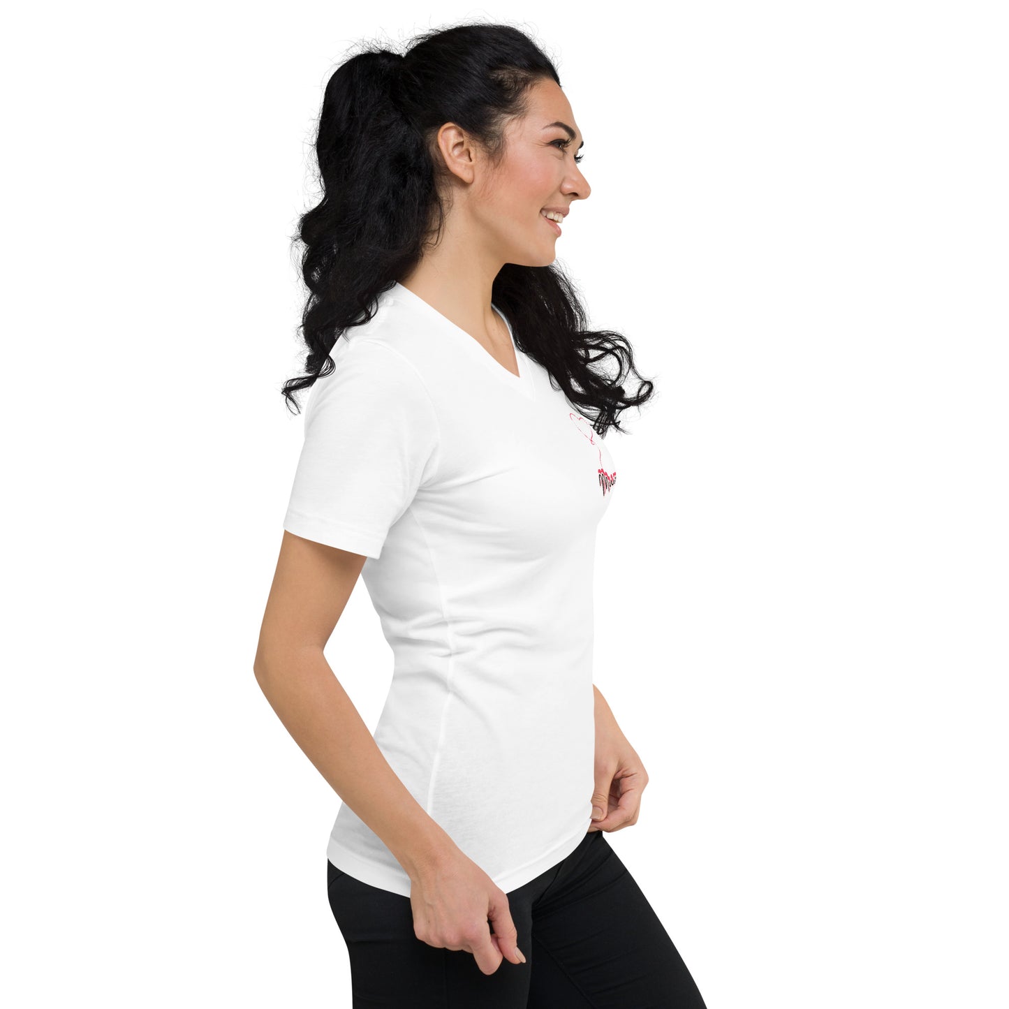 Mum! Short Sleeve V-Neck T-Shirt
